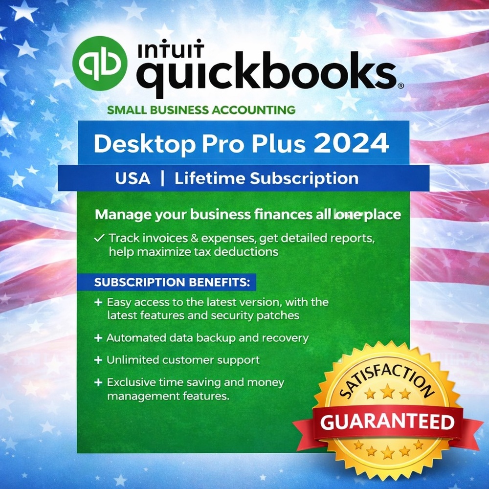 Intuit QuickBooks Desktop Pro 2024 – Lifetime License (Non-Subscription)